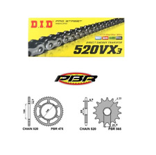 Transmission Chaîne DID 520 Couronne 37 Pignon 15 Kawasaki W 800 2011 À 2016