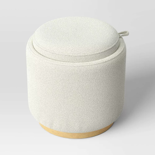 Round upholstered storage - upholstered,