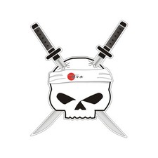 Sticker plastifié SKULL