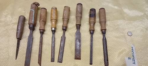 Outil ancien lot ciseaux - de,