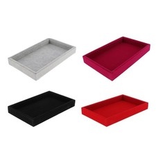 Vitrine Boîte de rangement pour bijoux Organisateur de bijoux Plateau à bijoux