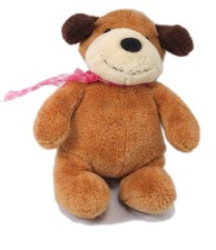 Doudou peluche Chien marron