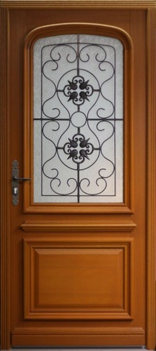 Porte entrée bois - porte, d'entrée
