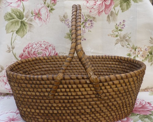 Panier osier ancien - osier,