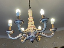 Lustre Ancien en Faience de