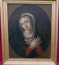Portrait of the Blessed Virgin Mary Oil/Canvas Early 18th Century