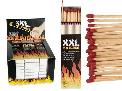 Allumettes xxl grandes tailles - allumettes,