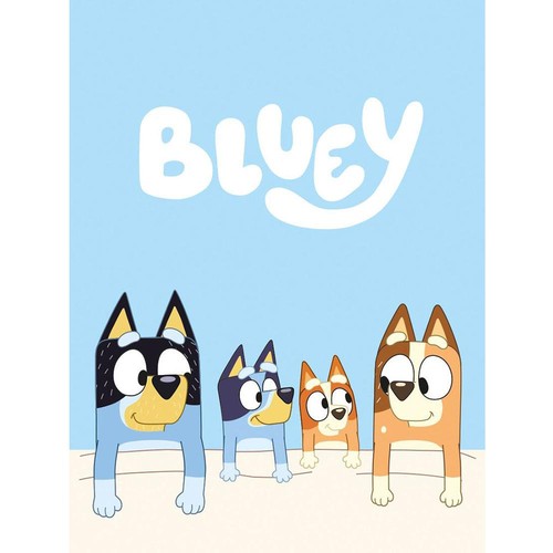 Bluey grand serviette chien - serviette,