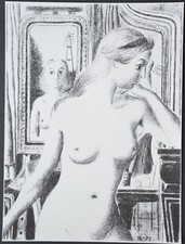 Lithographie de Paul DELVAUX