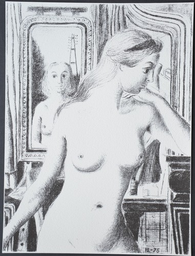 Lithographie paul delvaux - de,
