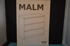IKEA MALM Dresser INTRUCTION BOOLET 3 Drawer 20 PAGE ALL PICTURES MANUAL  VG - V