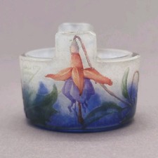 Miniature vase DAUM Nancy fuchsia decor Art Nouveau 1903/1914