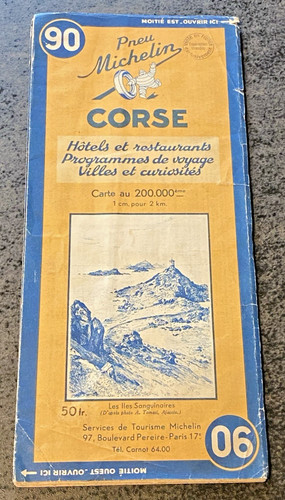 Carte michelin corse - n°,