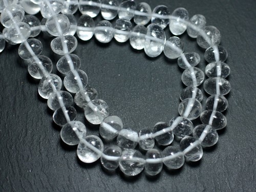 10pc perles pierre - 10pc, cristal