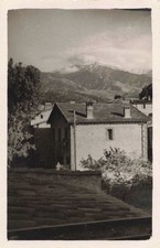 OLD PHOTOGRAPH 1944 VIEW OF THE SNOWY CANIGOU FROM A WINDOW