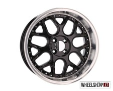 Haxer BM style 4 x 17 pouces R17 4x100 alliages noir + lèvres polies 8.5J ET2...