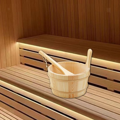 Seau sauna avec louche - seau, de
