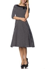 Rockabilly Robe Avec à Pois