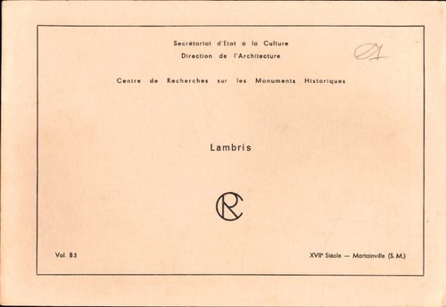 Lambris volume xviie - volume, :