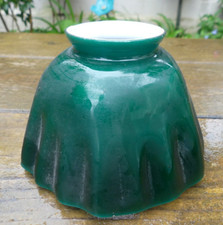 Antique Opaline for Notary Banker Lamp Green Office Good Condition 1930.8.5cm