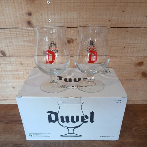 Two duvel glasses glass - duvel,