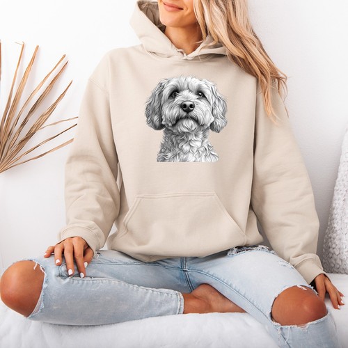 Pull capuche croquis - à,