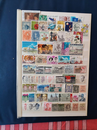 60 timbres belgique - de,