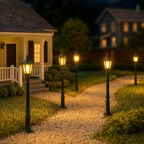 5pcs lampadaire vert échelle - vert,,