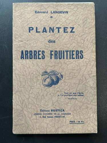 Plantez des arbres fruitiers