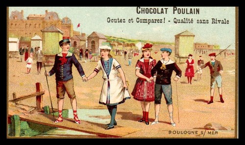 Chromos poulain scene de - poulain,