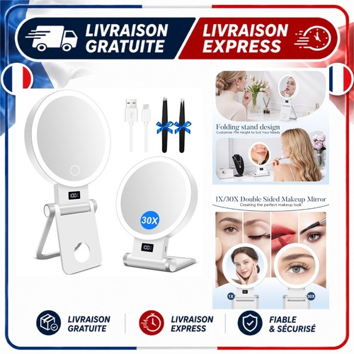 Miroir maquillage lumineux - , de