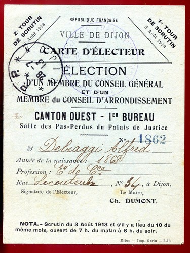 Document ancien dijon - document,
