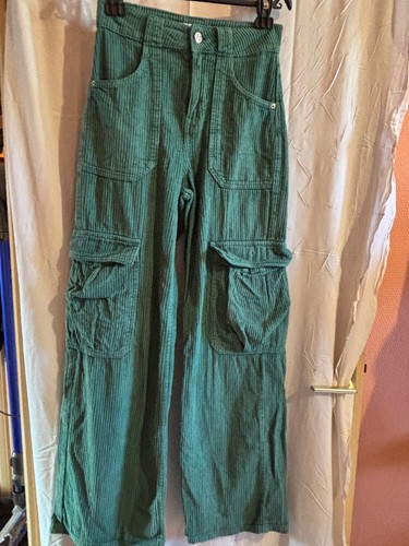 Bershka pantalon wide - pantalon, en