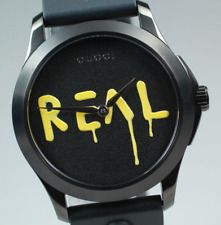 Gucci x REAL Limited Edition Cadran Noir 40mm Quartz Watch Box Papers Rare