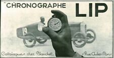 Antique 1928 LIP Chronograph Magazine Issue Advertising