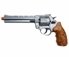 Movie Replica Zoraki Silver 6” Barrel With Wood Grips