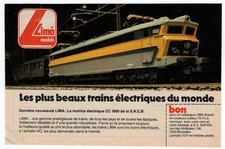 1983 LIMA HO electric train Vintage Original PRINT AD | CC 1800 SNCB, Belgium