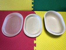 Tupperware Ultra 21 Microwave Oval 3 Qt Casserole and 1 Qt Top with Lid