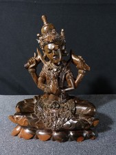 Sculpture statue en bois