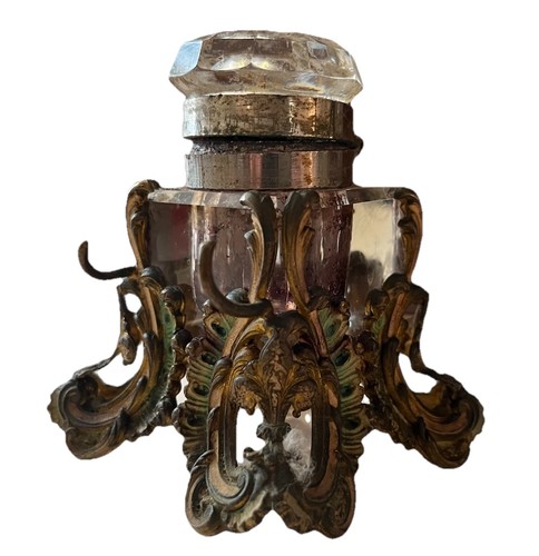 Ancien encrier porte plume - ancien,
