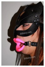 Goddess Bâillon Écarteur de Bouche Soumise Pink Lipstick Domina Heels