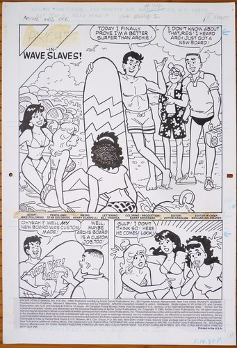 Planche originale archie - originale, de