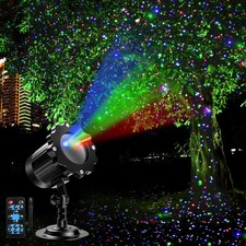 Projecteur laser RGB extérieur,projection d'un ciel étoilé 3couleurs et d'effets