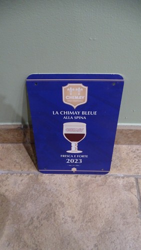 Plv plaque tole biere chimay - biere,