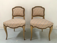 Paire de chaises chauffeuses de style Louis XV / XX siècle