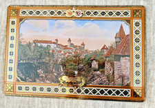 VTG Lebkuchen Schmidt Tin Wall Plaque “Die Kaiserburg Zu Nurnberg” 8x11.5”