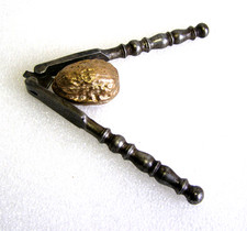 Antique Iron Nutcracker Handmade Handle