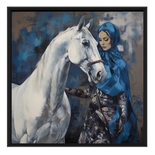 🌴✨ Exposition Osmose Gallery Bruxelles - Voyage en Bleu - 30x30 cm