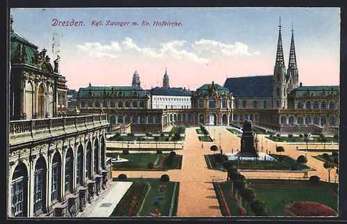 Carte postale dresde chenil - carte,