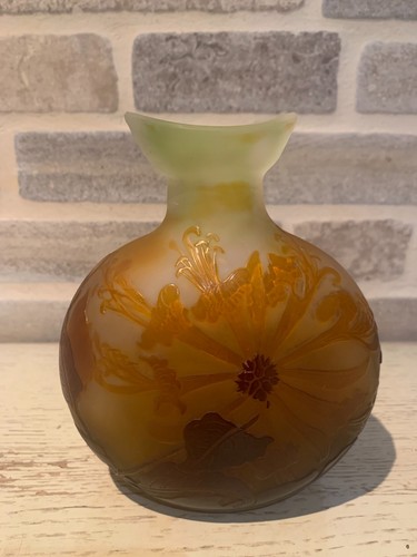 Vase gourde gallé décor - gourde, de
